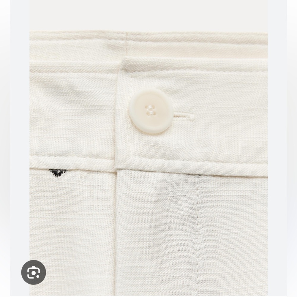 ZARA CONTRAST EMBROIDERED CULOTTES - Picture 10 of 11